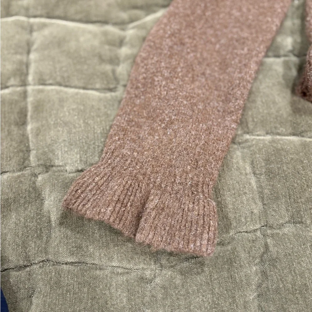 Elegant Brown Ruffle Cardigan - Picture 2 of 6
